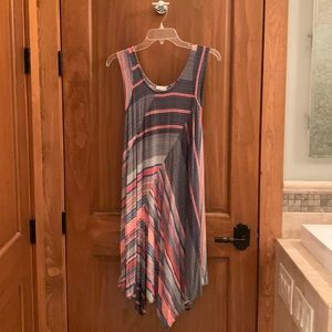 Swing Dress tank neck w asymmetrical hem from Anthropologie